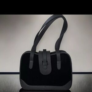 Judith Leiber Top Handle small Velvet Handbag